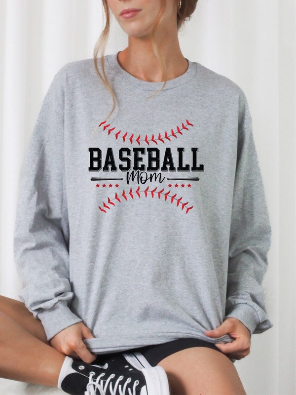 Baseball Mom Crewneck Sweatshirt