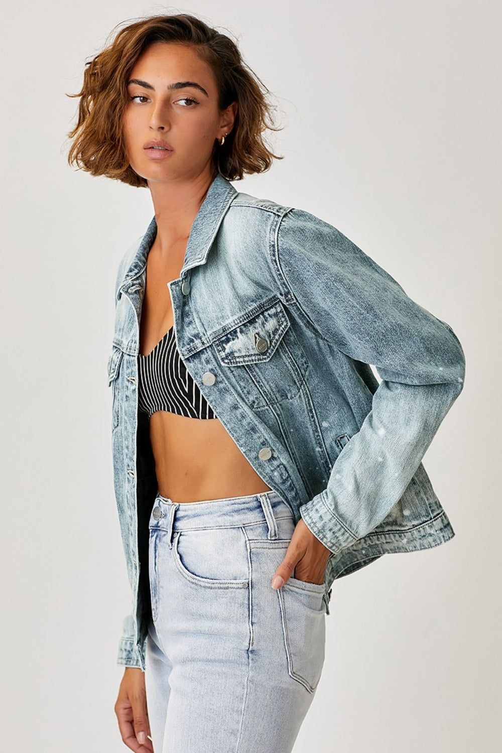 Riley RISEN Ombre Denim Jacket