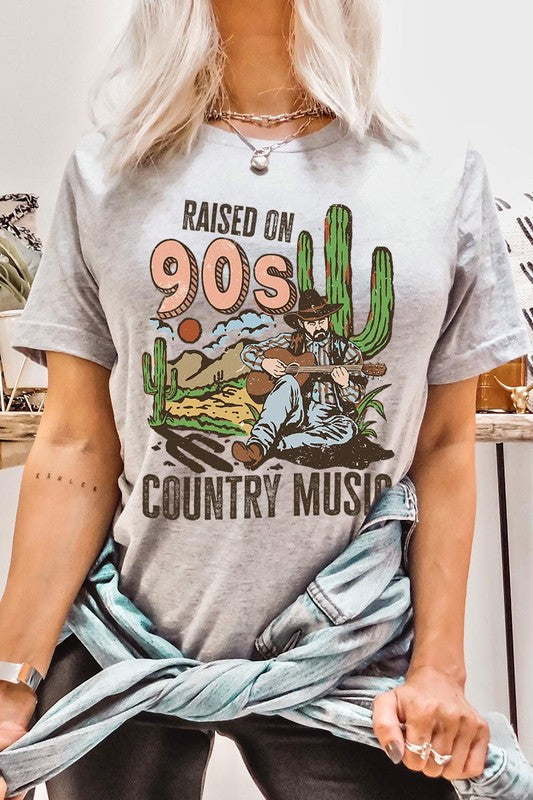 Plus Raised on 90’s Country Cactus Tee