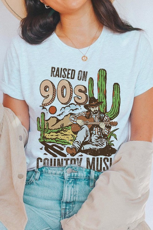 Plus Raised on 90’s Country Cactus Tee