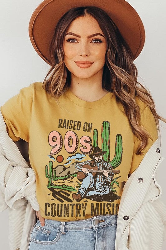 Plus Raised on 90’s Country Cactus Tee