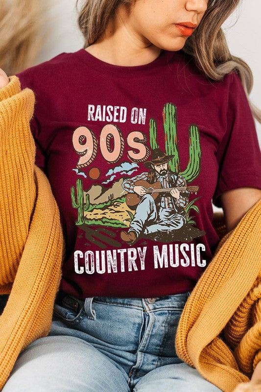 Plus Raised on 90’s Country Cactus Tee