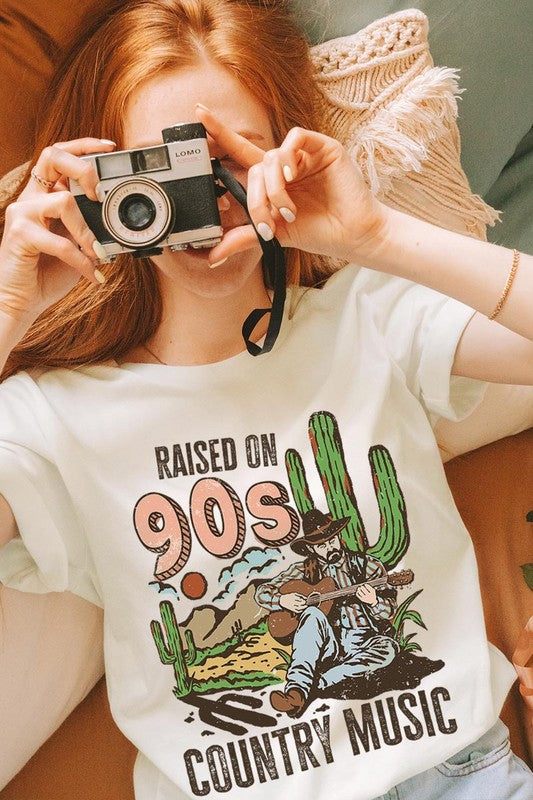 Plus Raised on 90’s Country Cactus Tee