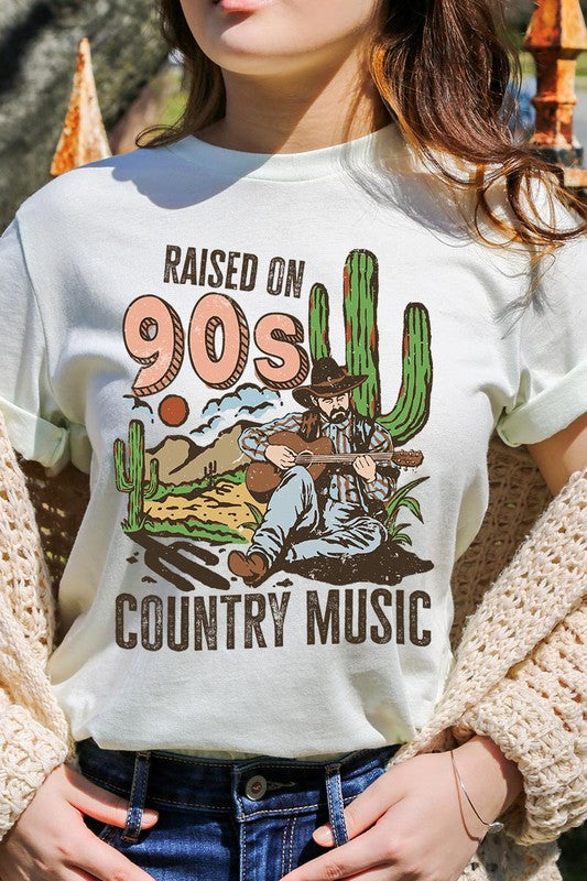 Plus Raised on 90’s Country Cactus Tee