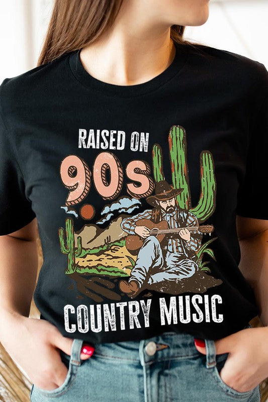 Plus Raised on 90’s Country Cactus Tee