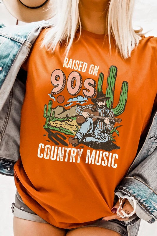 Plus Raised on 90’s Country Cactus Tee