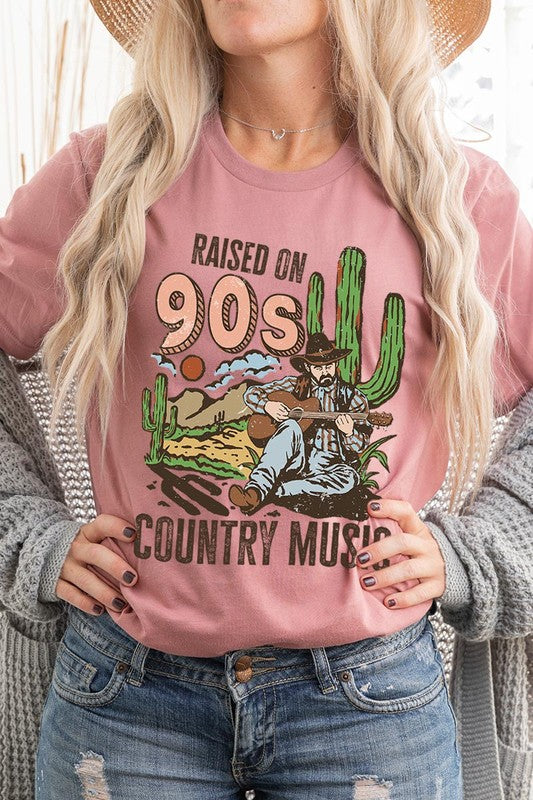 Plus Raised on 90’s Country Cactus Tee