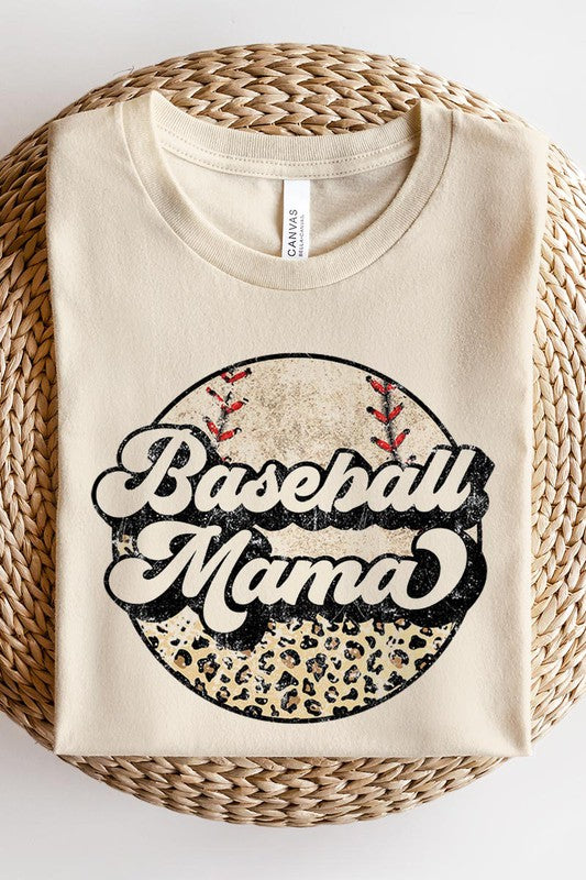Baseball Mama Leopard Tee