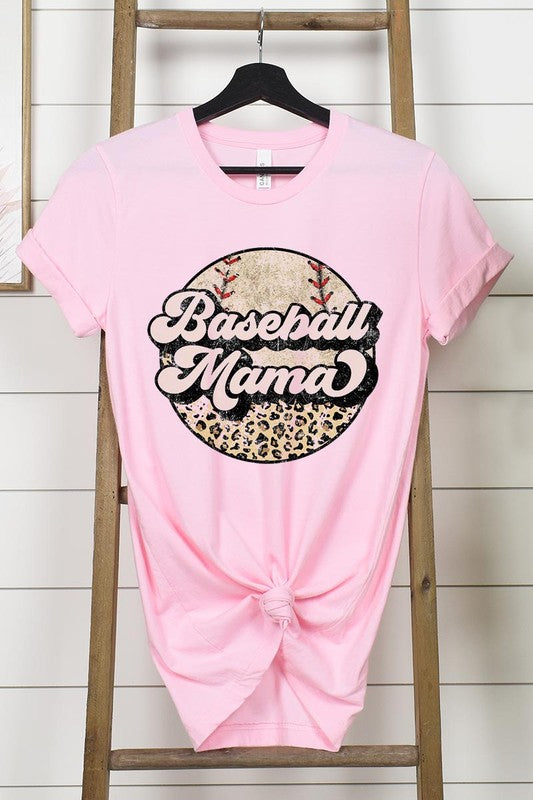 Plus Baseball Mama Leopard Tee