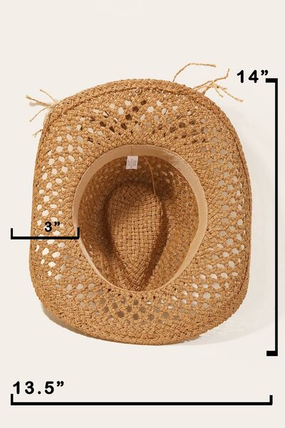 Los Cabos Shell Straw Hat