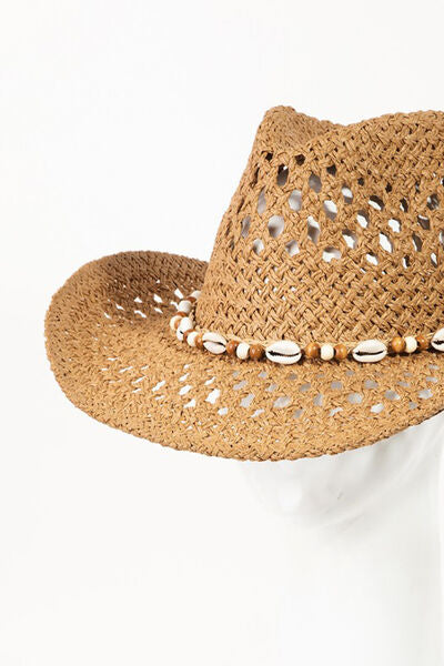 Los Cabos Shell Straw Hat