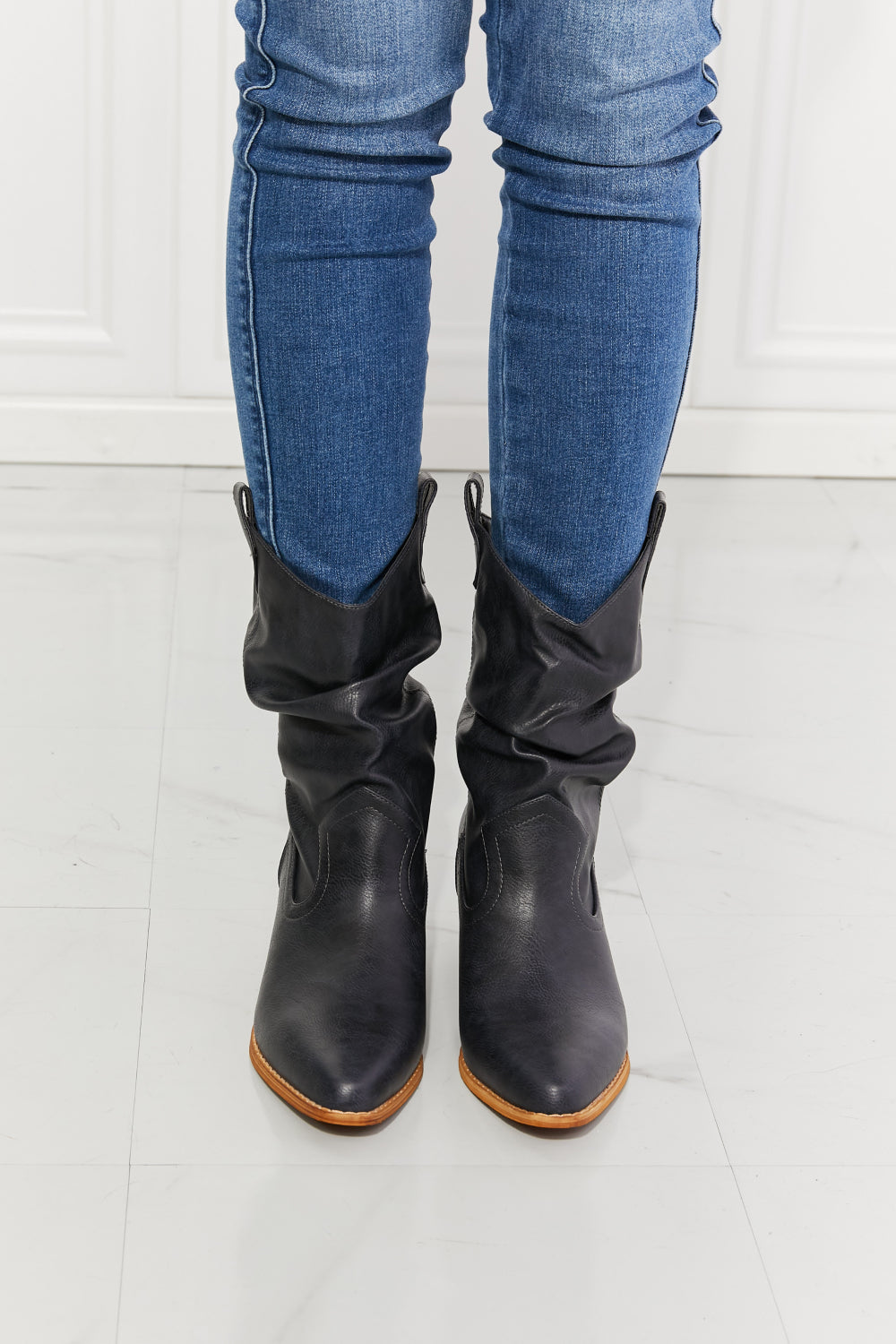 Addison Boots in Navy