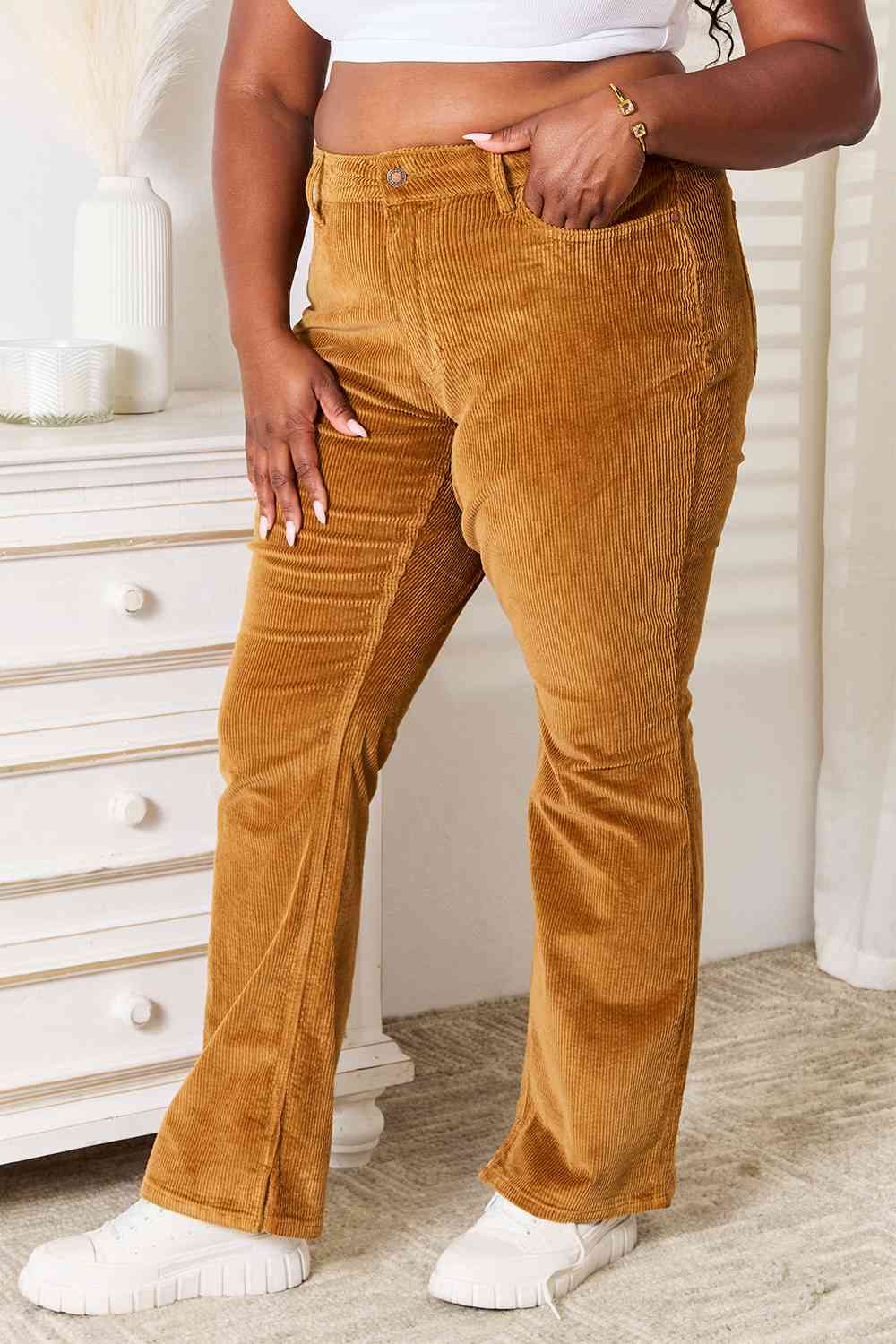 Callie Judy Blue Corduroy Pants