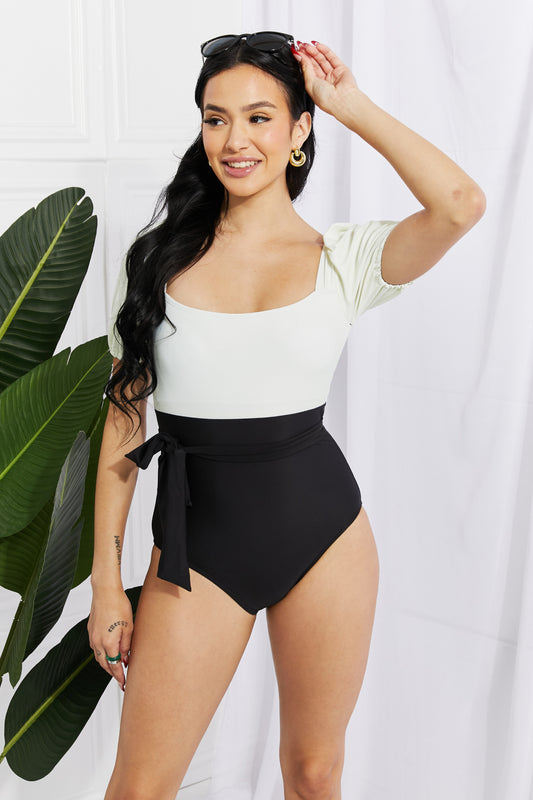 Salty Air Black and White Swimsuit